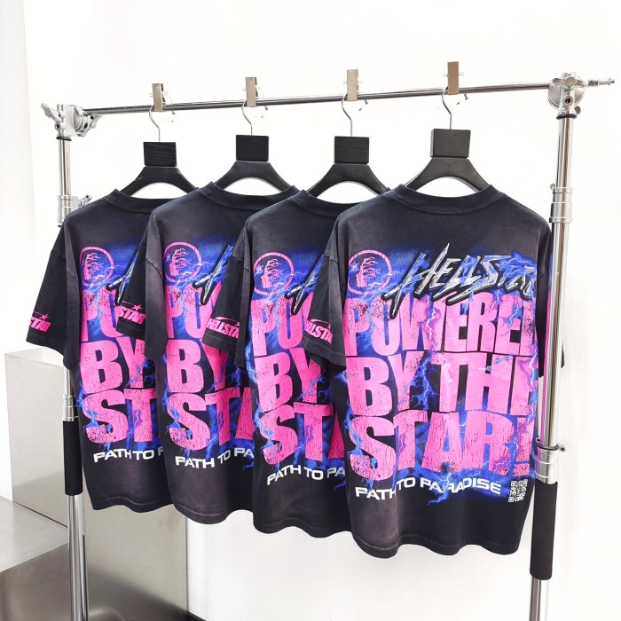 [Big & Tall for weights up to 260 lbs]1:1 quality version Brain Helmet STAR Energy Wash Version Tee