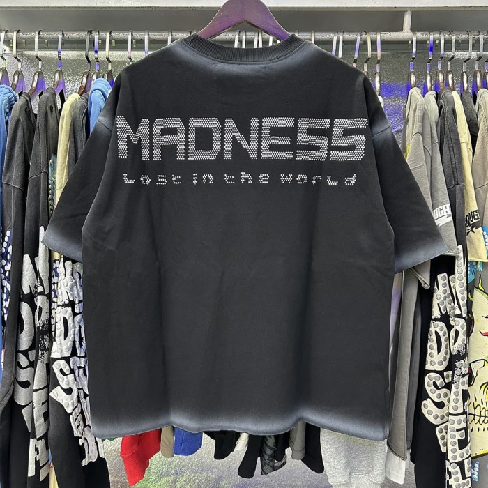 Carnival Skull Rhinestone Print Washed Tee 28874569