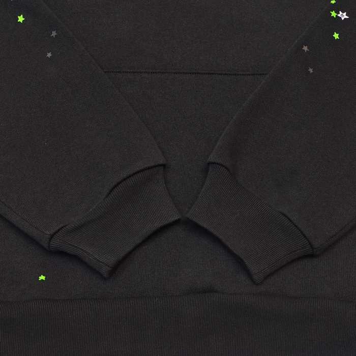 1:1 quality version Green Spider Web Printed Hoodie & Pants Set 28692914