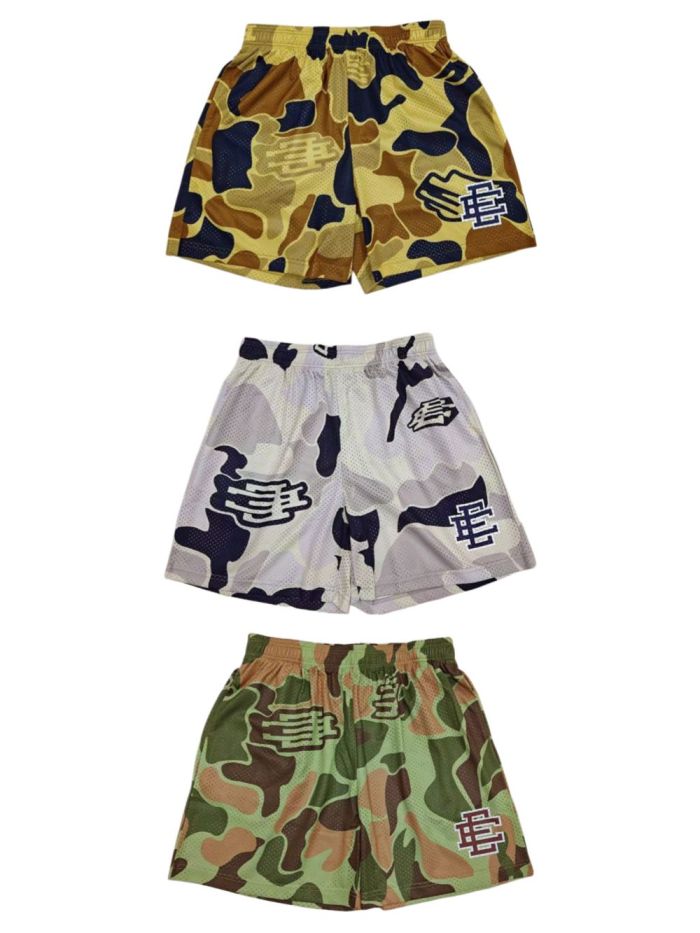1:1 quality version Mirror Distorted EE Camouflage Mesh Shorts 3 colors 29077475