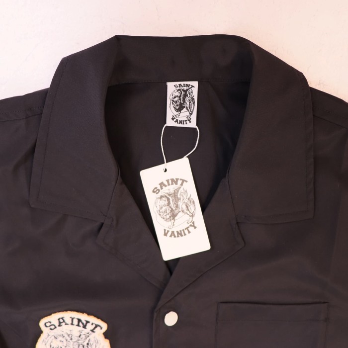 Badge Embroidery Buttoned Woven Workwear Shirt & Shorts Set 6 colors 29077774