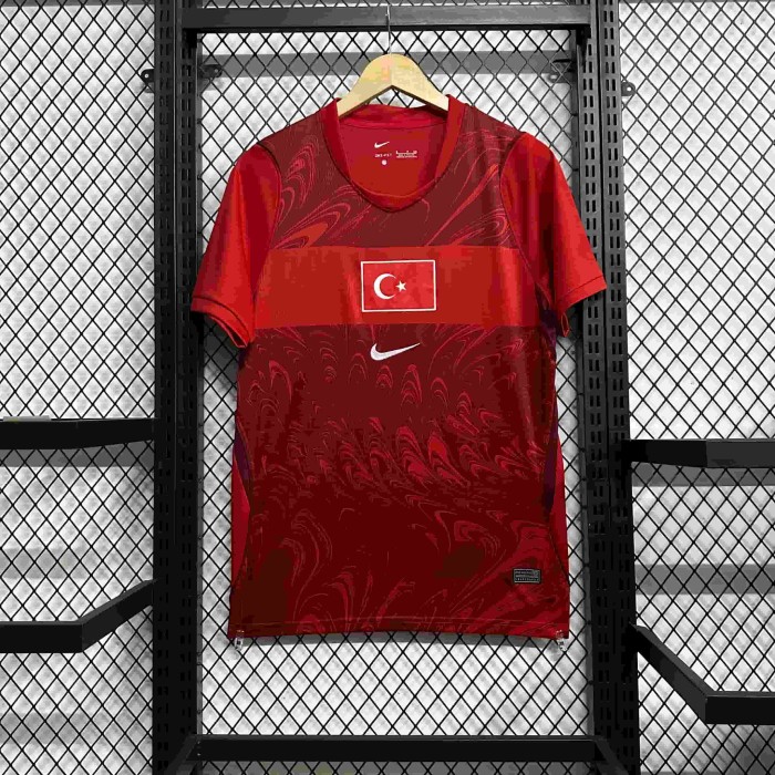 2026/2027 Turkey Red Pattern Star Moon Away Replica Jersey 29082264