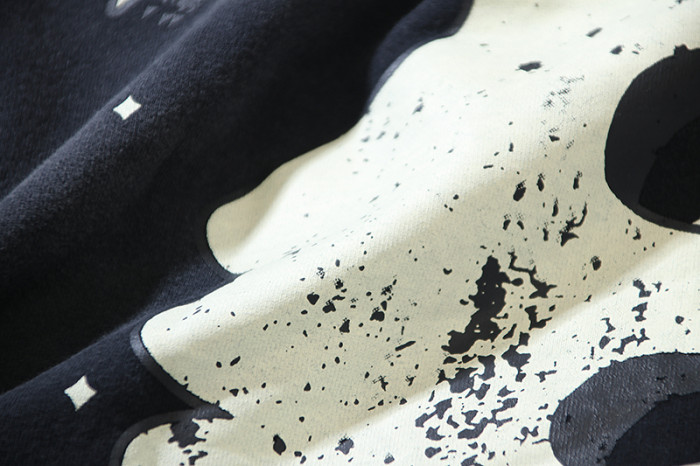 Full Star Creative Letter Logo Washed Version Hoodie & Pants Set 2 colors