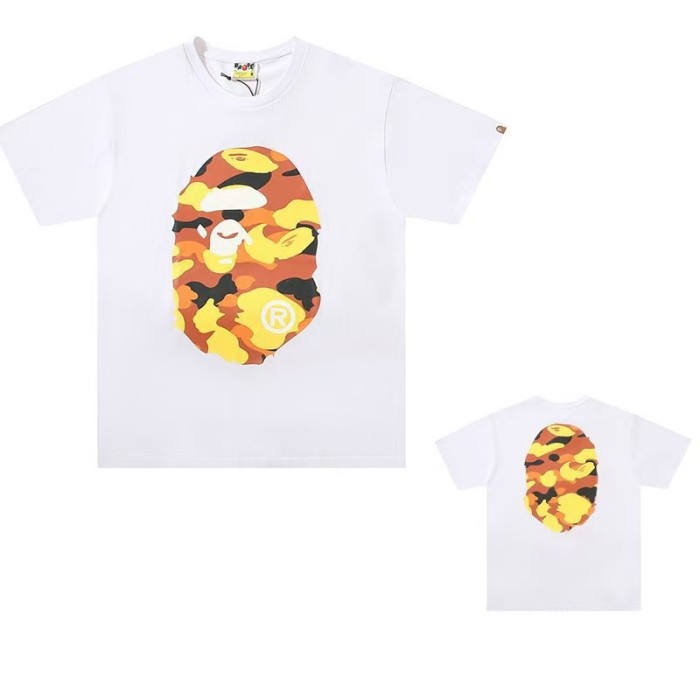 28354002 Colorful Camouflage Ape Head Initial Print tee 8 colors