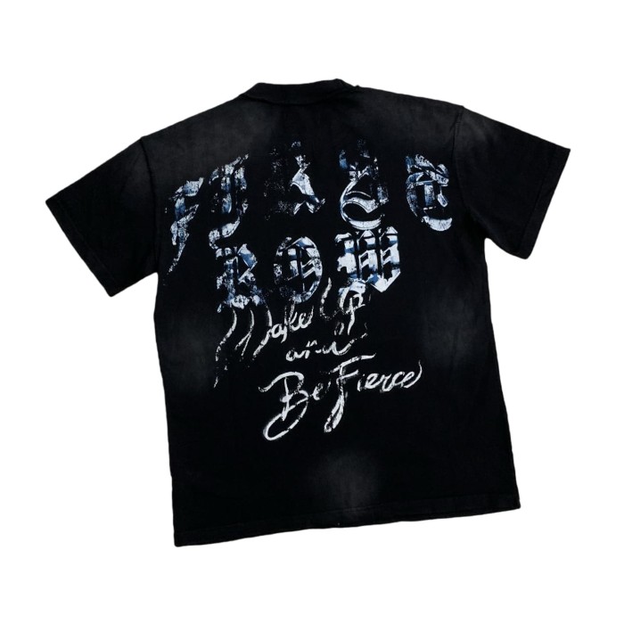Ghost Flame Skull Print Washed Version Tee 28748596