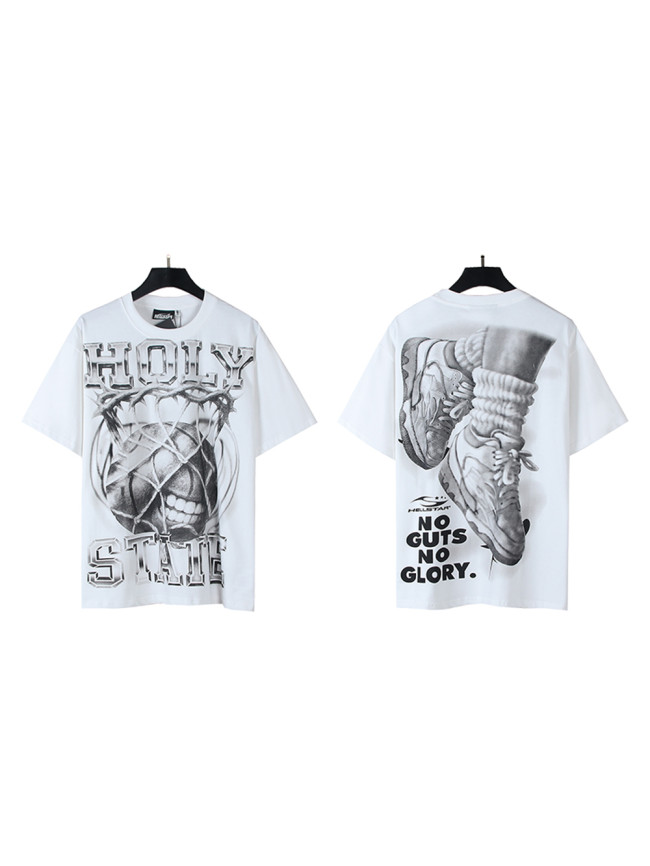 28228169 Abstract Basketball Frame Sneakers Stacked Socks Printed Tee