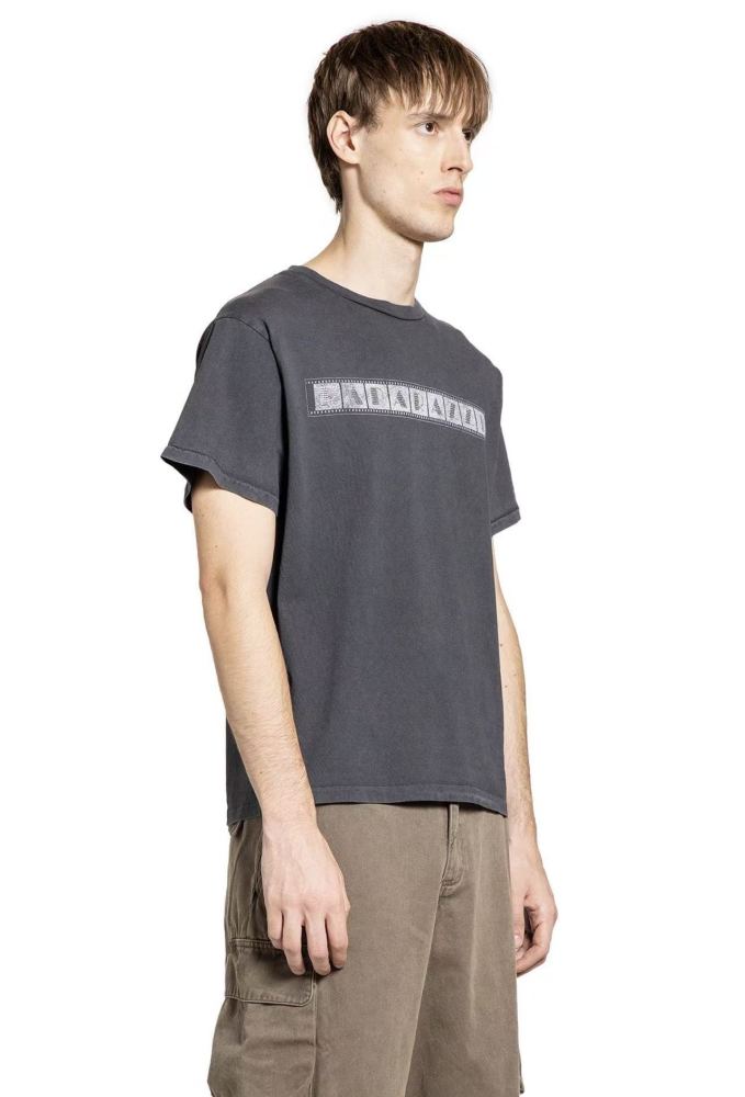 [Big & Tall for weights up to 260 lbs]1:1 quality version Film Drill Letter Print Washed Tee 28974022