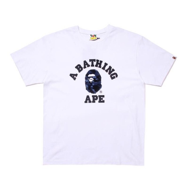 Bape Camouflage Little Ape Head Text Print Short Sleeve