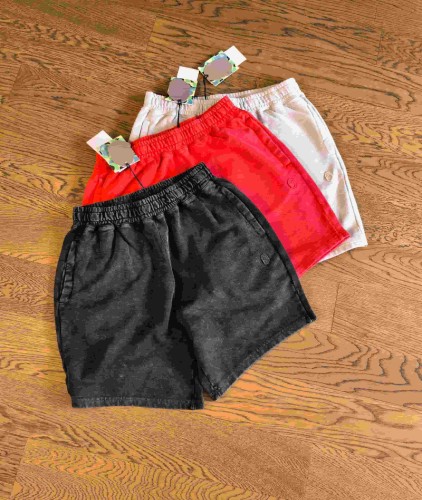 1:1 quality version Embroidery Logo Vintage Distressed Heavy Washed Shorts 3 colors 29060641
