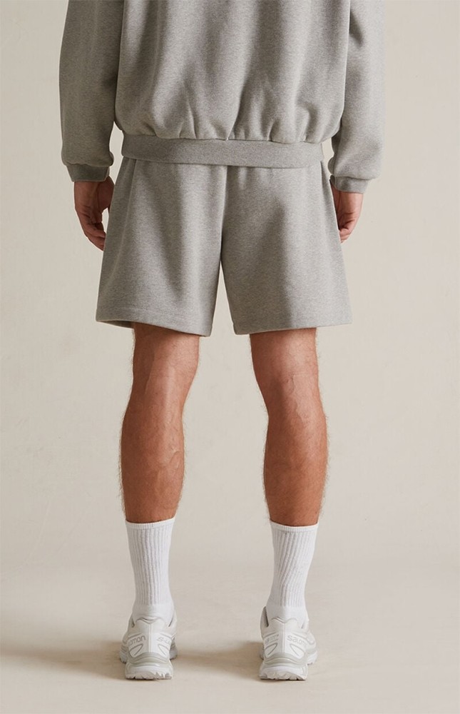 Loose-fitting, drop-crotch, five-inch casual shorts with contrasting side letter embroidery 4 colors 29060838