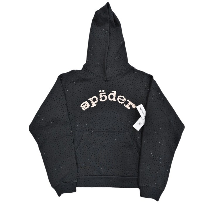 Front and back Rhinestone monogrammed VVS Hoodie & Pants Set 2 colors