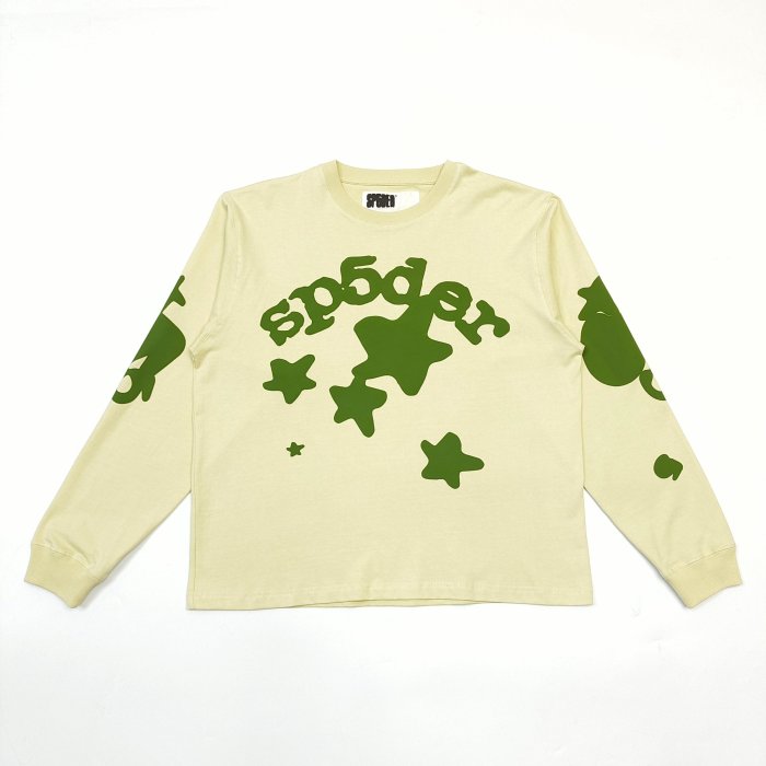 [Big & Tall for weights up to 220 lbs]1:1 quality version Large Star Print Long-Sleeve T-Shirt 2 colors 28512668