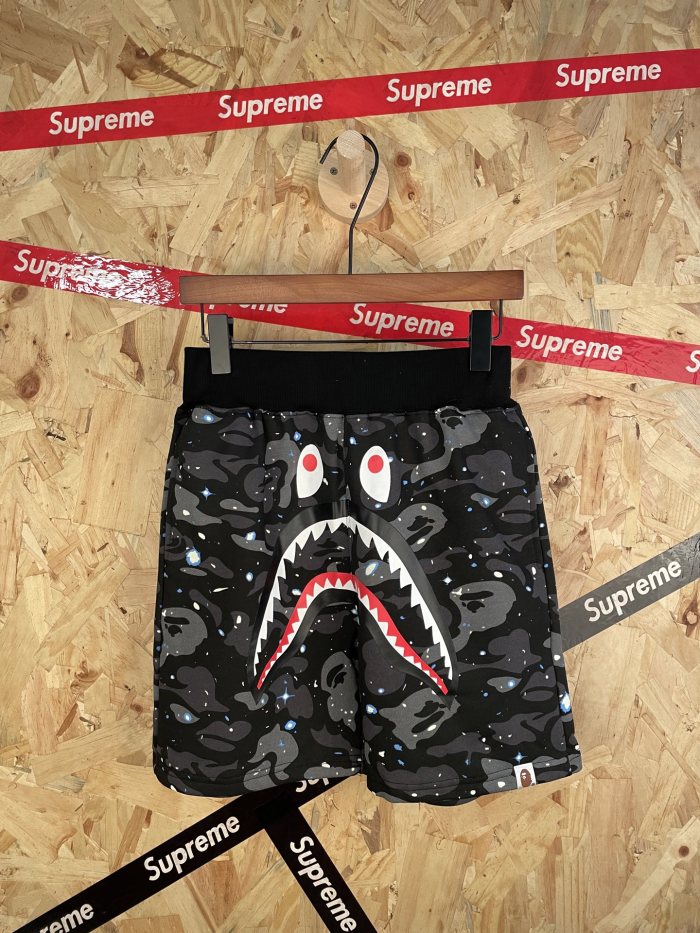 1:1 quality version Starry Sky Luminous Shark 3D Print Heavyweight Shorts 29060702