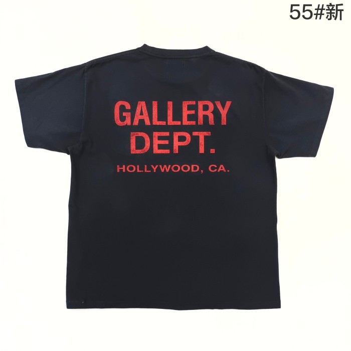[Big & Tall for weights up to 260 lbs]1:1 quality version Red-Letter Print Basic Washed Black Tee 28677358