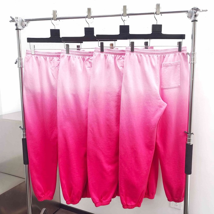 [Big & Tall for weights up to 220 lbs]1:1 quality version Red Pink Dip Dye Print Hoodie & Pants Set 29033218