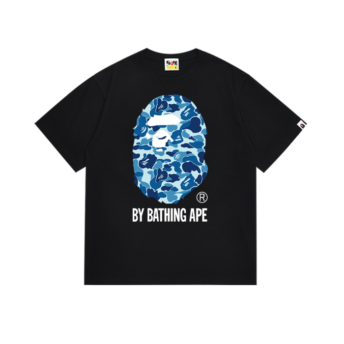 Classic ABC Camouflage Ape Big Head Letter Print Tee 6 colors