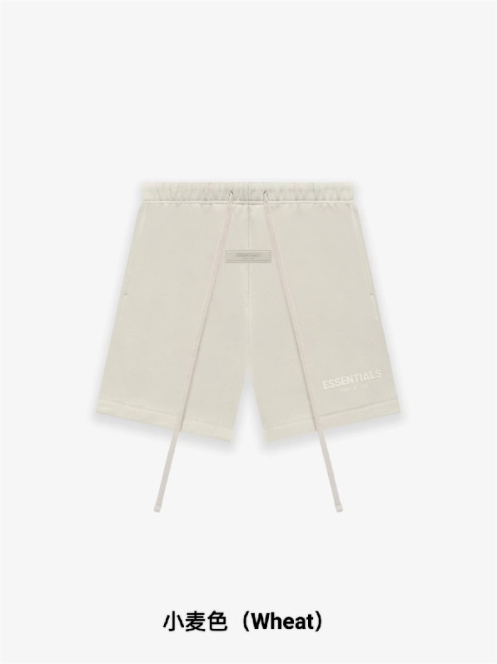 [Big & Tall for weights up to 220 lbs]1:1 quality version 27956133 Beige Flocked Letter Tee &  Terry Shorts Set 3 colors