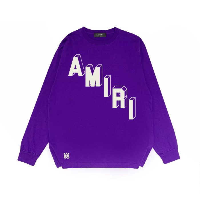 Stereo Alphanumeric Print Long Sleeve T-Shirt 25 colors