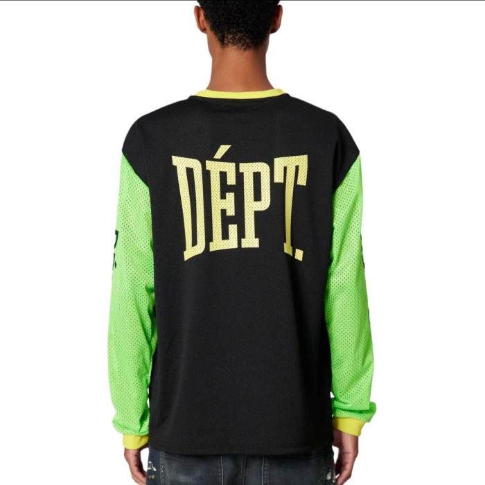 Mesh Color-Block Long-Sleeve Jersey T-Shirt 28635661