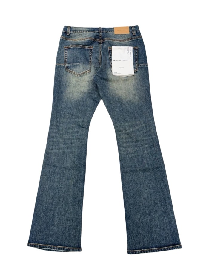 1:1 quality version Side Black Silver Round Diamond Jeans 28883213