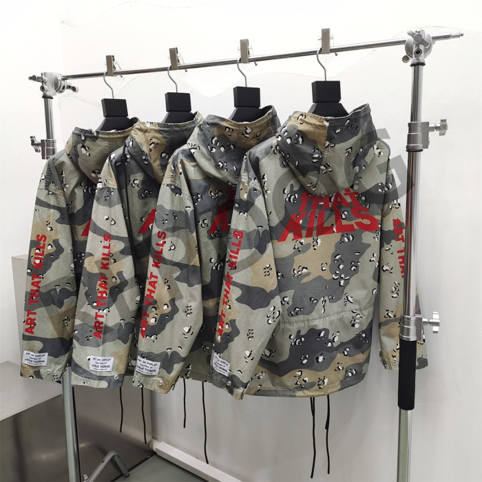 [Big & Tall for weights up to 260 lbs]1:1 quality version bubble desert camouflage letter-printed hoodie