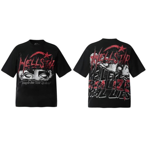 Dark All-Seeing Eye Print Washed Tee 29090165