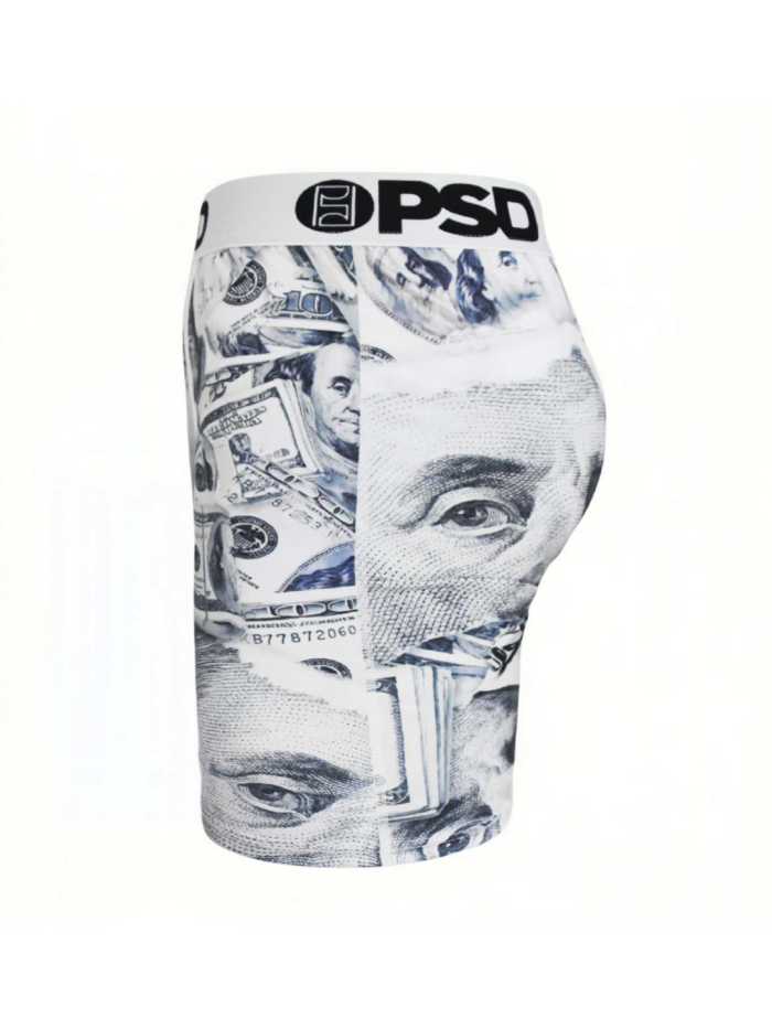 Grey and White Portrait Style Print Boxer Briefs 28628346