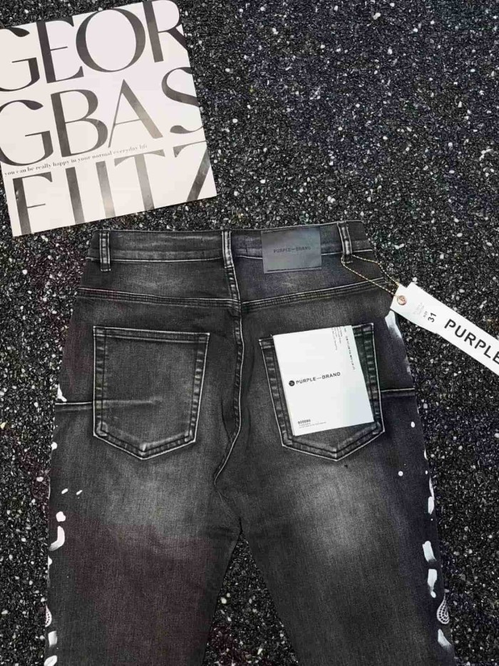 1:1 quality version Side Bone Fishnet Embroidery Ripped Flared Jeans 29080663
