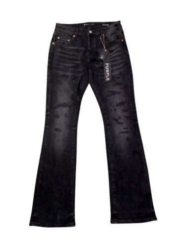 1:1 quality version Black Washed Ripped Flare Denim Pants 28997718