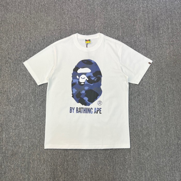 1:1 quality version Camouflage great ape head letter print tee 6 colors