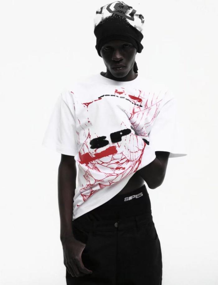 [Big & Tall for weights up to 220 lbs]1:1 quality version 28620254 Red Tree Trunk Print Tee 28620254