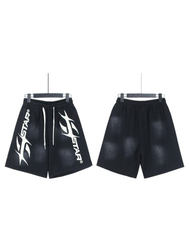 Variant Letter H Print Washed Shorts 29043464