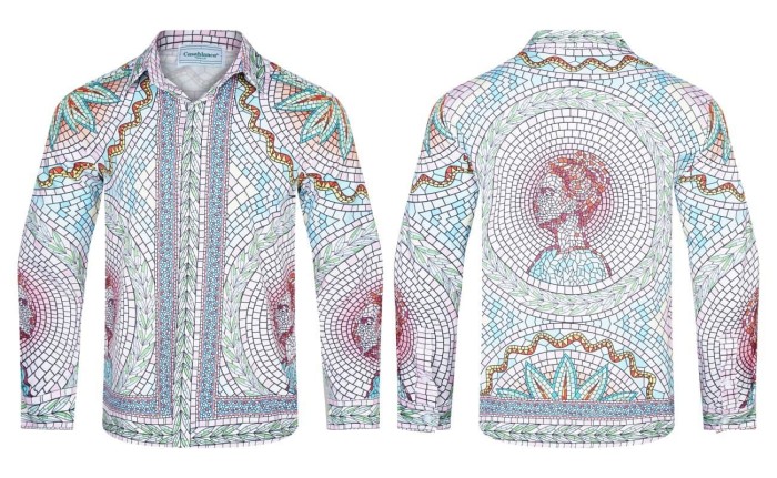 Bright Pattern Resort Style Printed Long Sleeve Shirt 55 colors 29105585