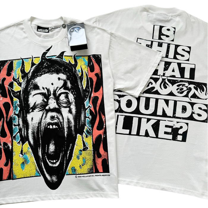 27983499 Scream Portrait Letter Print Tee