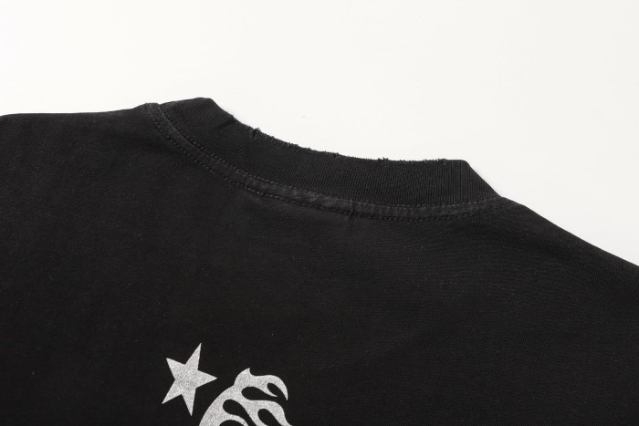 Dark Paris Eiffel Tower Print Washed Tee 2 colors 29043139
