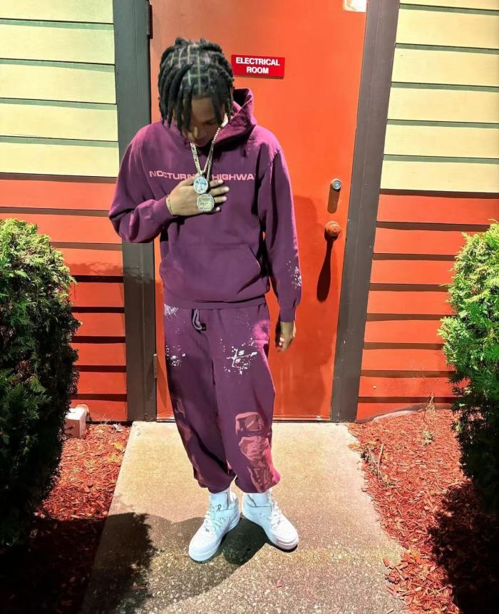 1:1 quality version SP Highway Monogrammed Hoodie & Pants Set