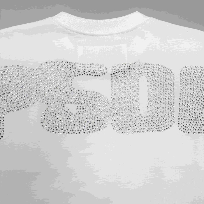 [Big & Tall for weights up to 220 lbs]1:1 quality version Cross Spider Web Rhinestone Tee 2 colors 29033212