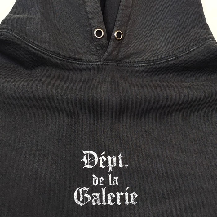 [Big & Tall for weights up to 260 lbs]1:1 quality version Gothic White Letter Washed Black Hoodie 28760682