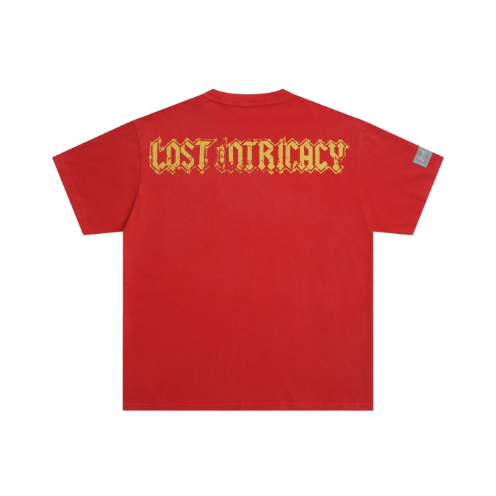 28419103 Red and white diamond logo Print Tee