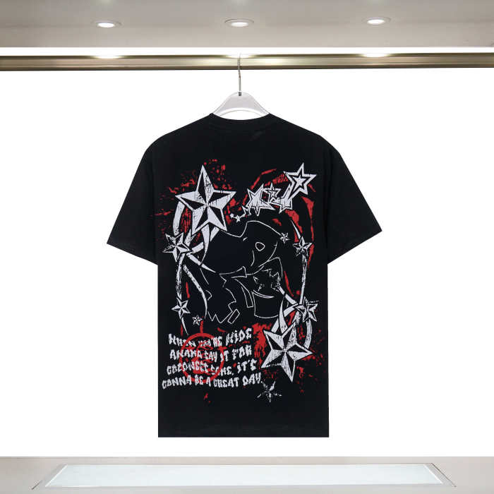 Masked Man Letter Print Tee 2 colors