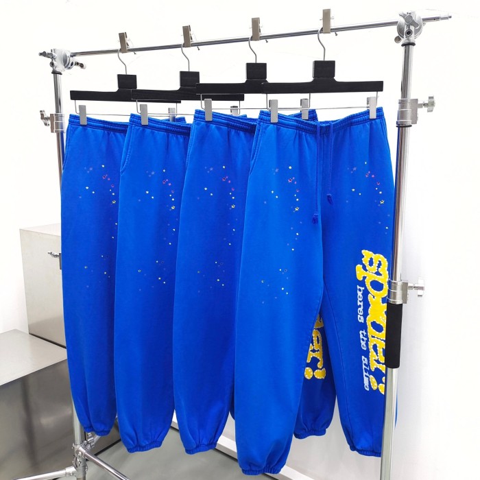 1:1 quality version Gold Letter Spider Hoodie & Pants Set