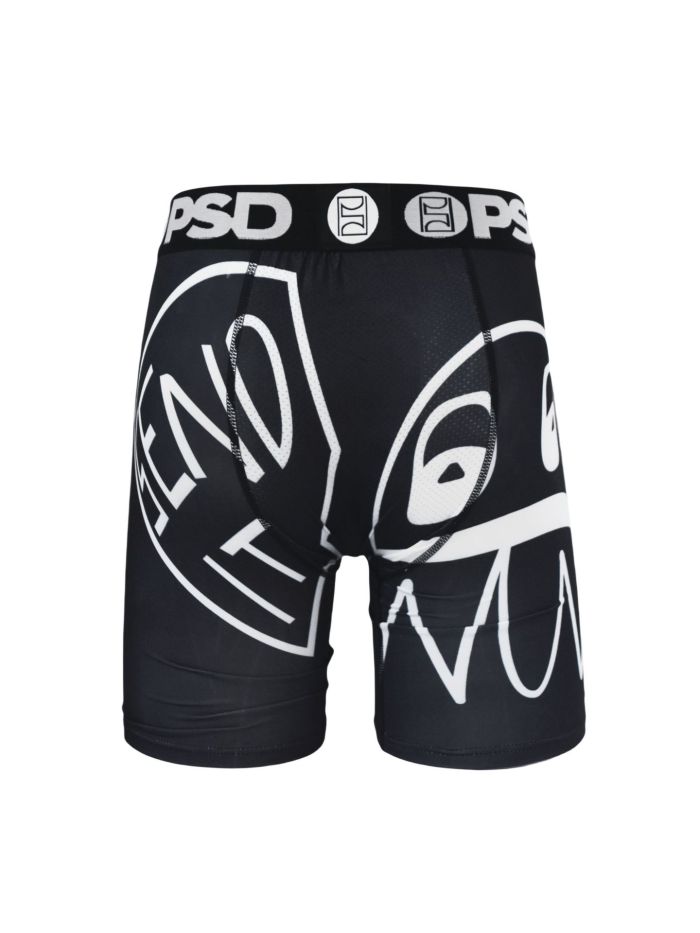 White Line Cartoon Print Boxer Briefs 28629047