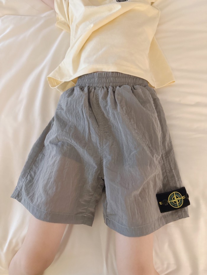 Nylon Metal Shorts in Grey for Kids 29008944