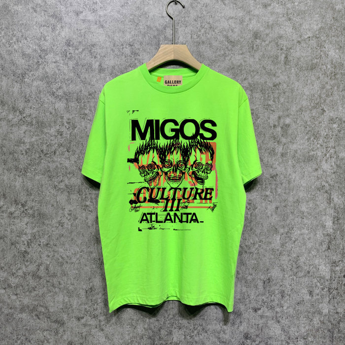 Angry skeleton print short-sleeved T-shirt  22 colors