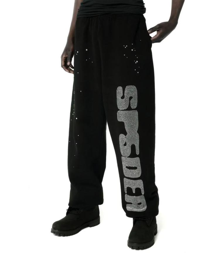 1:1 quality version Diamond Letter Pattern Hoodie & Pants Set 28755443
