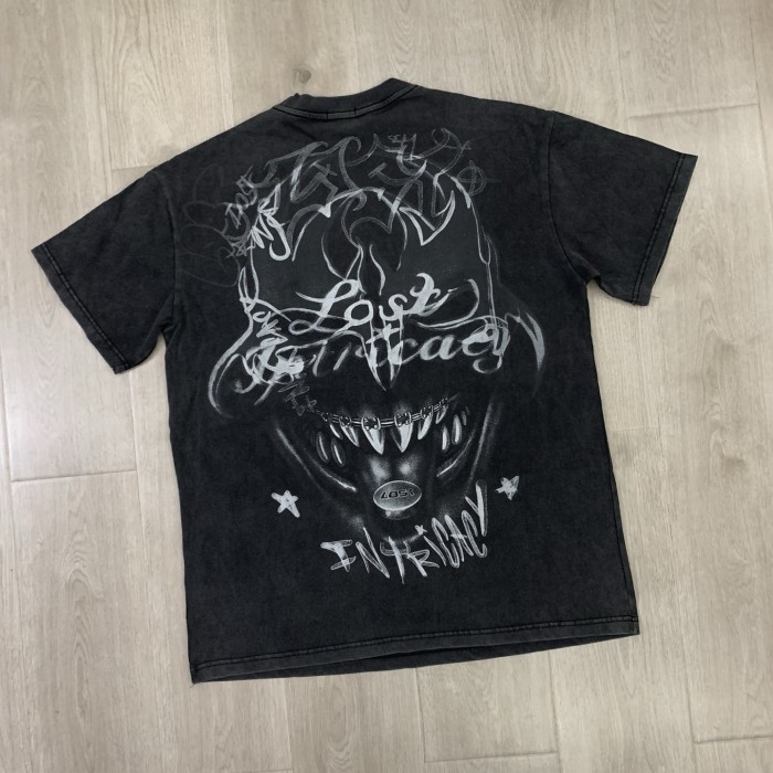 American-style hardcore dark vintage daily commuting short-sleeved shirt 29077331