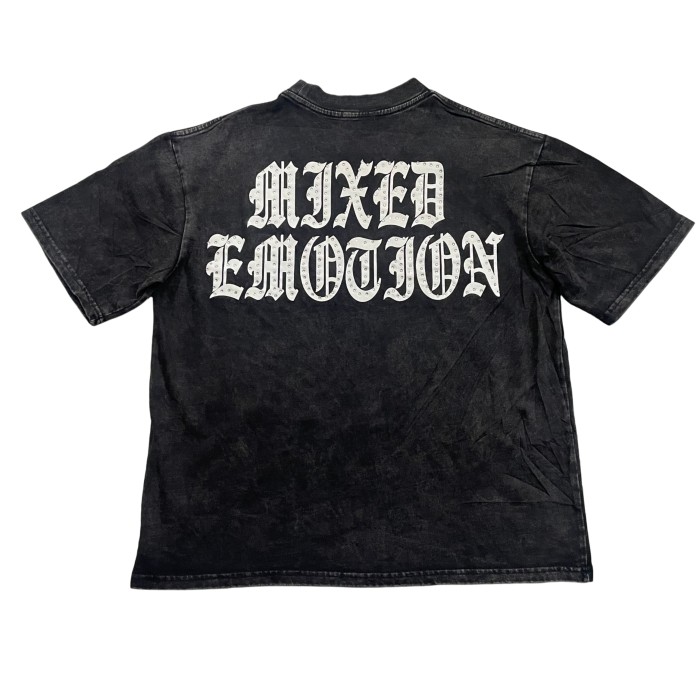 Vintage Washed Black Angel Print T-Shirt Rhinestone  Emotion  Oversized tee 28978821