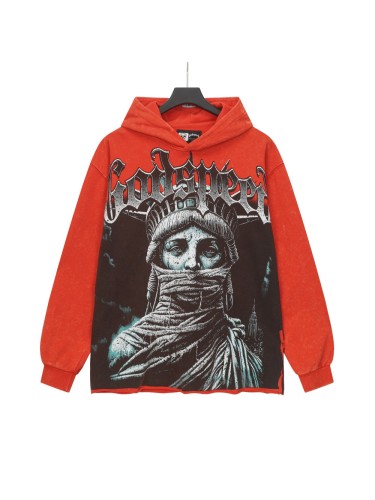 Wear Holy Images Print Washed Hoodie 2 colors 28696539