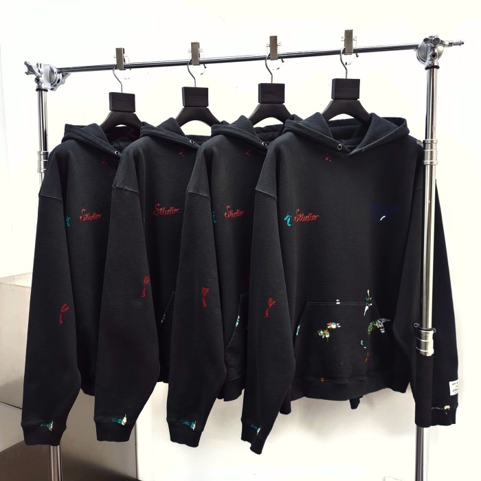 [Big & Tall for weights up to 260 lbs]1:1 quality version Embroidered Hand-Painted G-Leather Hoodie 2 colors 28760680