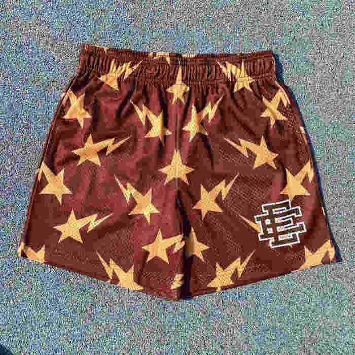 1:1 quality version  All-over Lightning Star Logo Print Shorts 6 colors